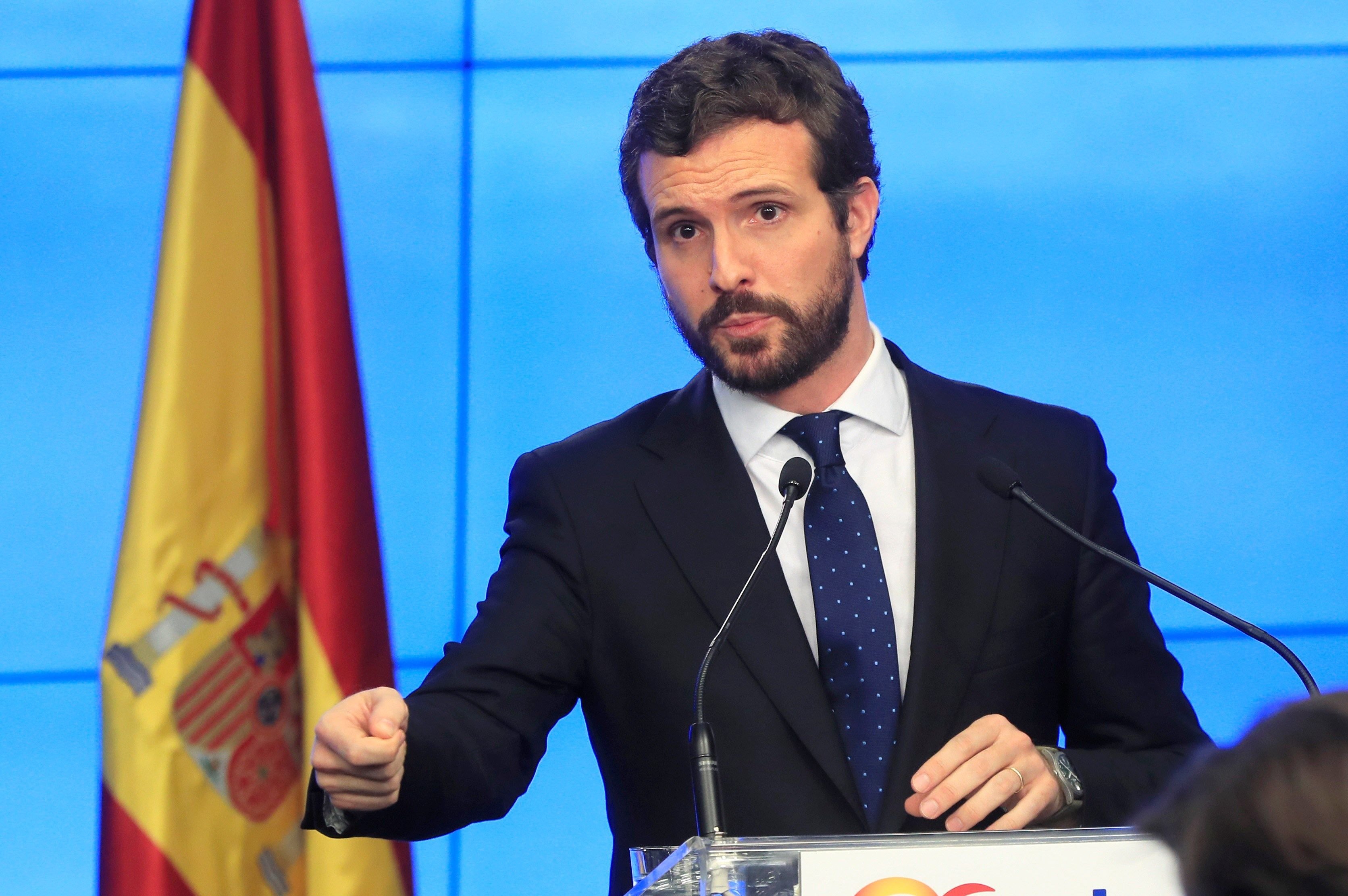 Casado, sobre l'acord PSOE-ERC: "Aquest pacte liquida la sobirania nacional"