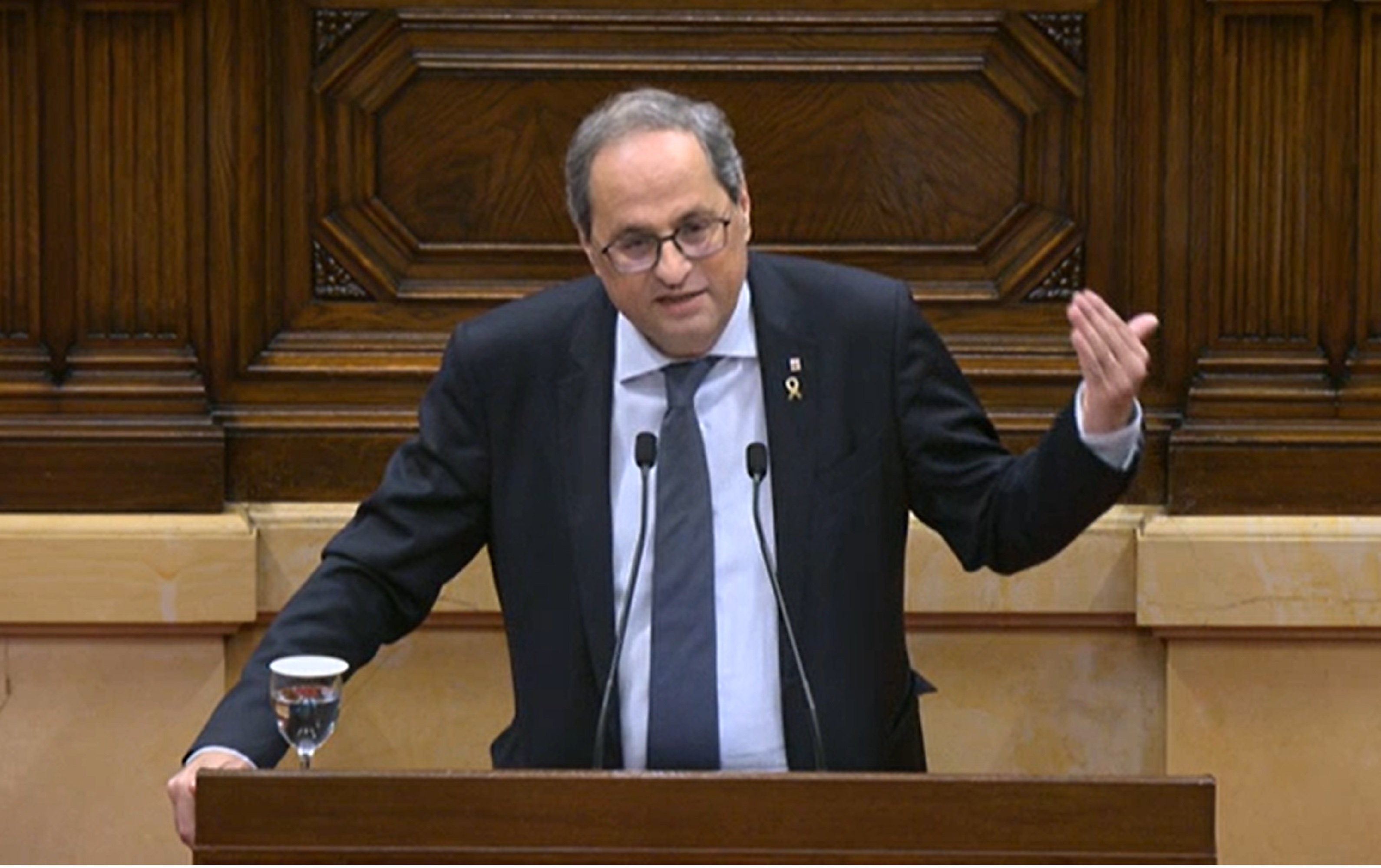 Torra demana la llibertat de Junqueras de manera immediata