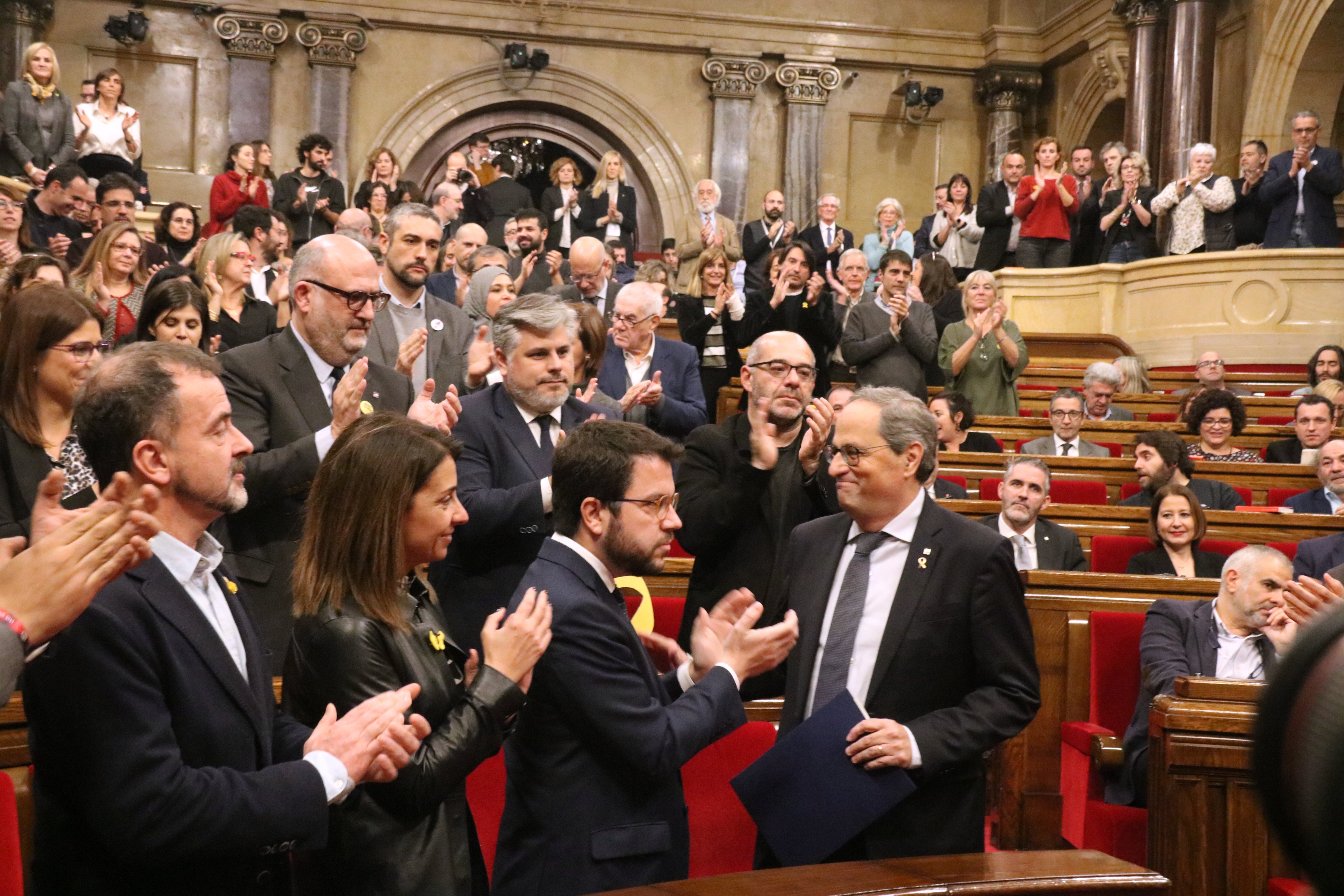 Torra al PSOE: "¿Se puede establecer un diálogo e inhabilitar al interlocutor?"