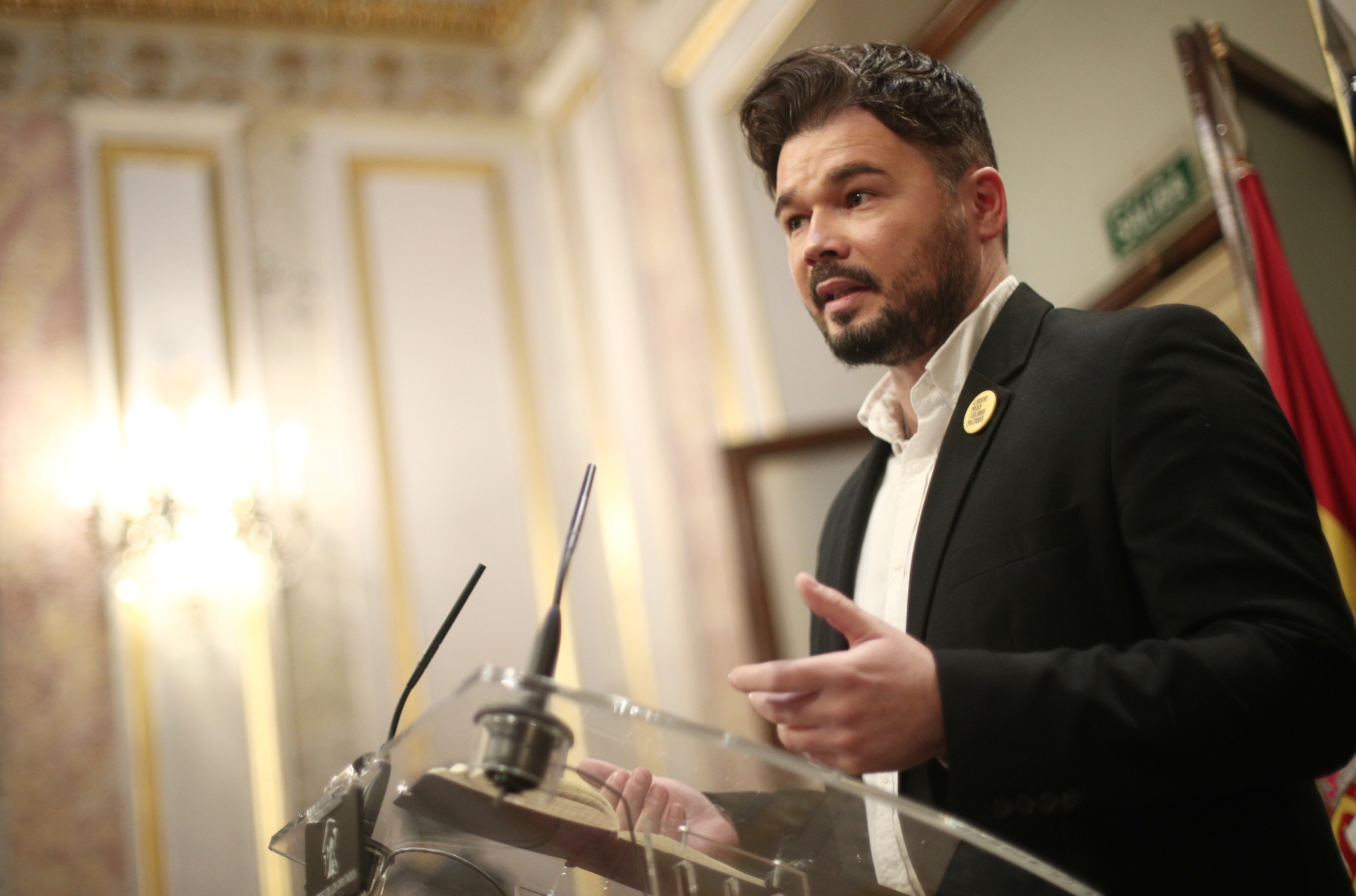 Rufián no descarta un 'tamayazo' que bloquee la investidura el martes