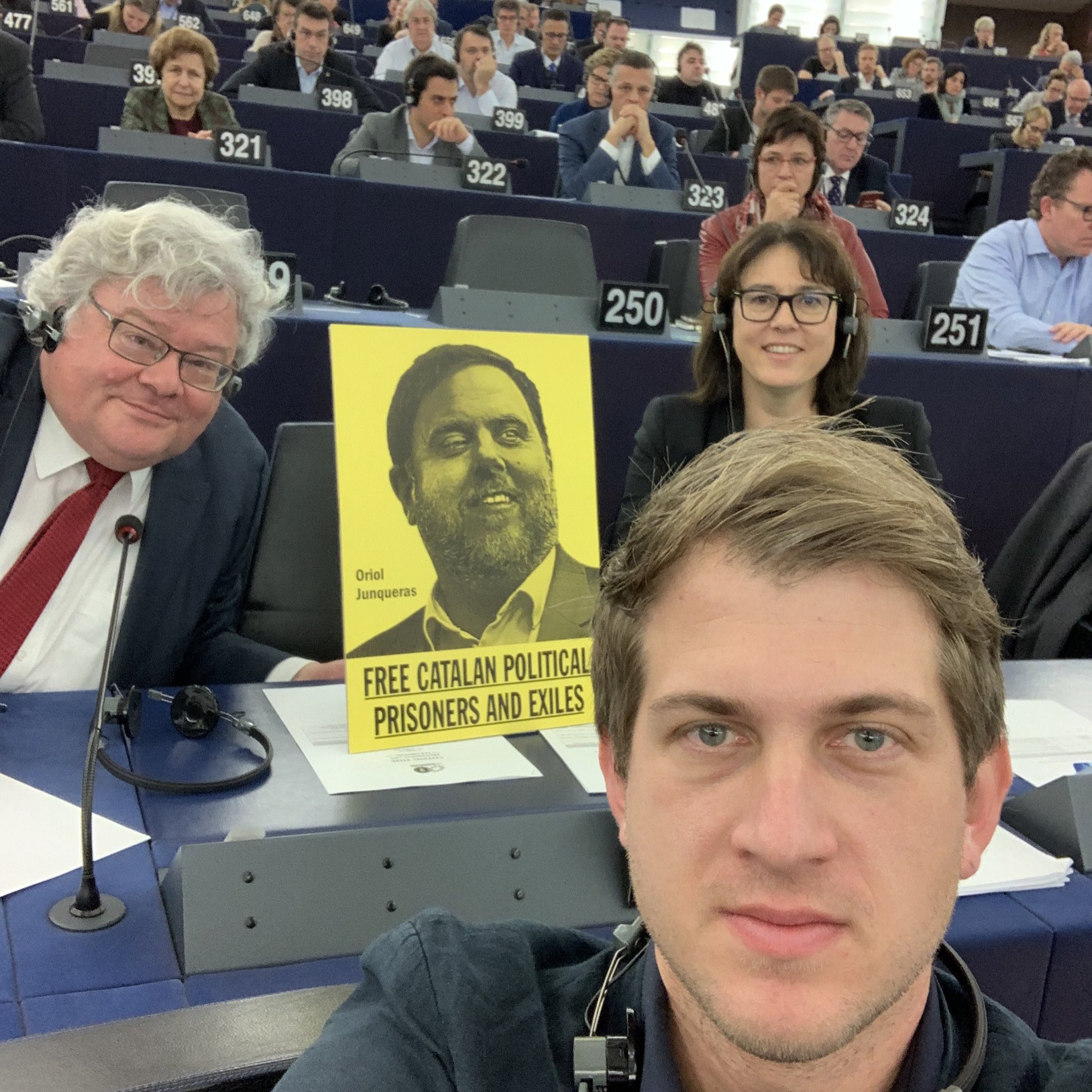 Junqueras, elected president of the EFA group in the European Parliament