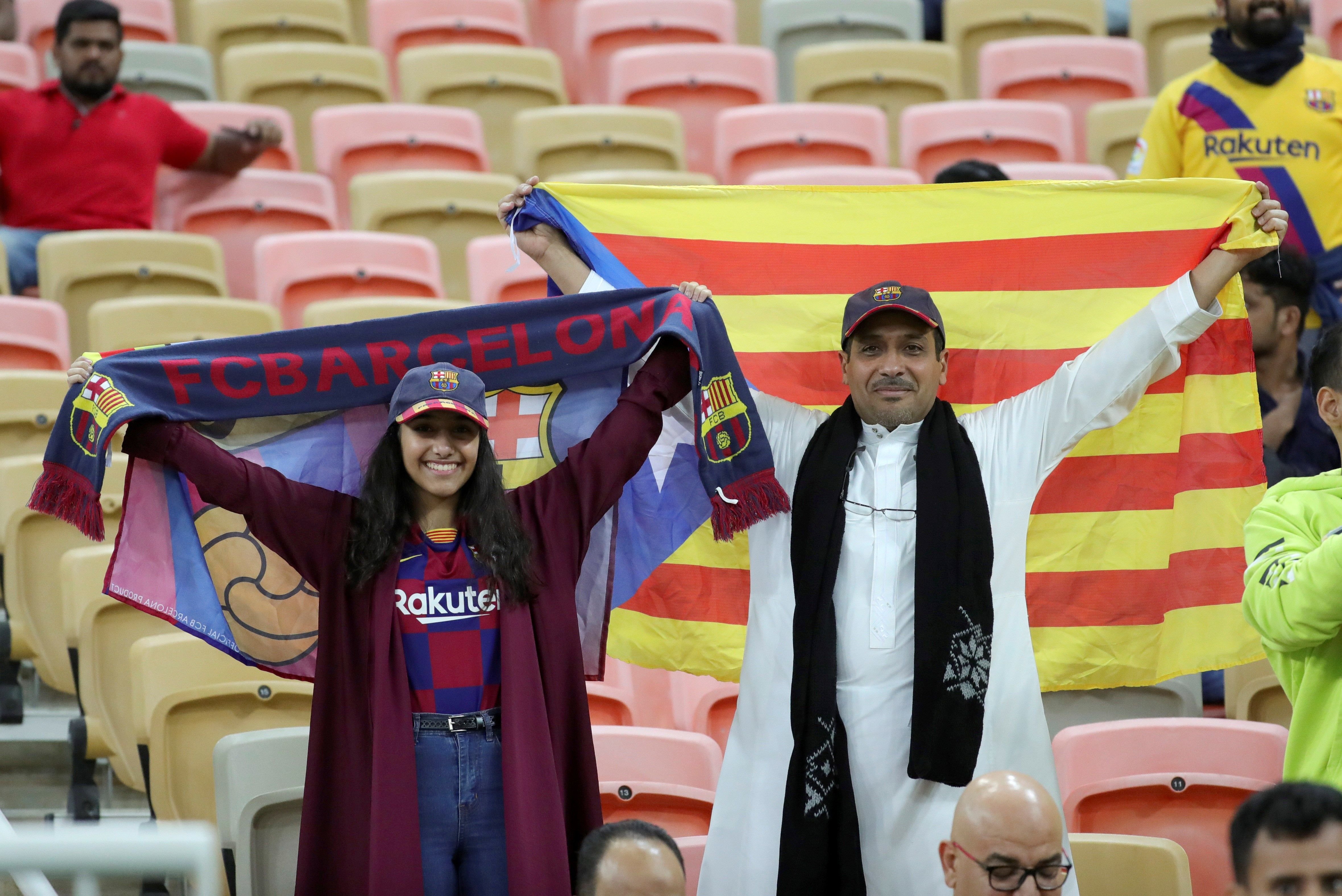 Las estelades también llegan a la Supercopa de España de Arabia Saudí