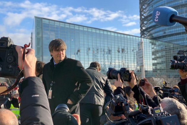 Puigdemont manifestación Estrasburgo