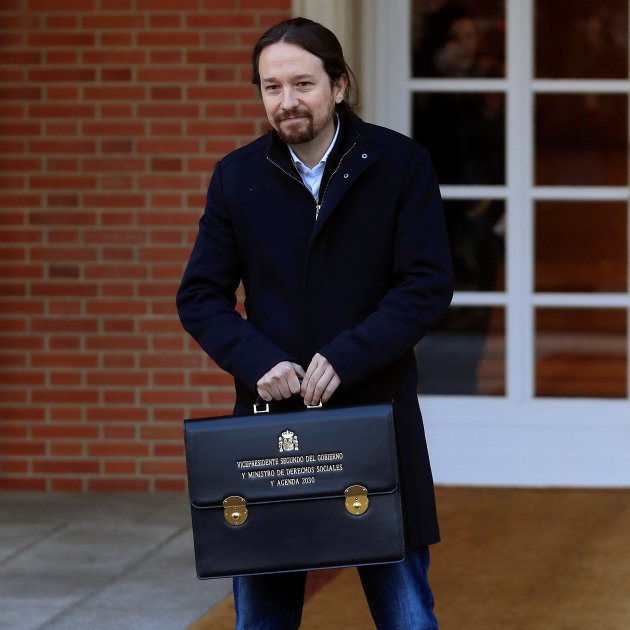 Pablo Iglesias Consell de Ministres primera reunió EFE