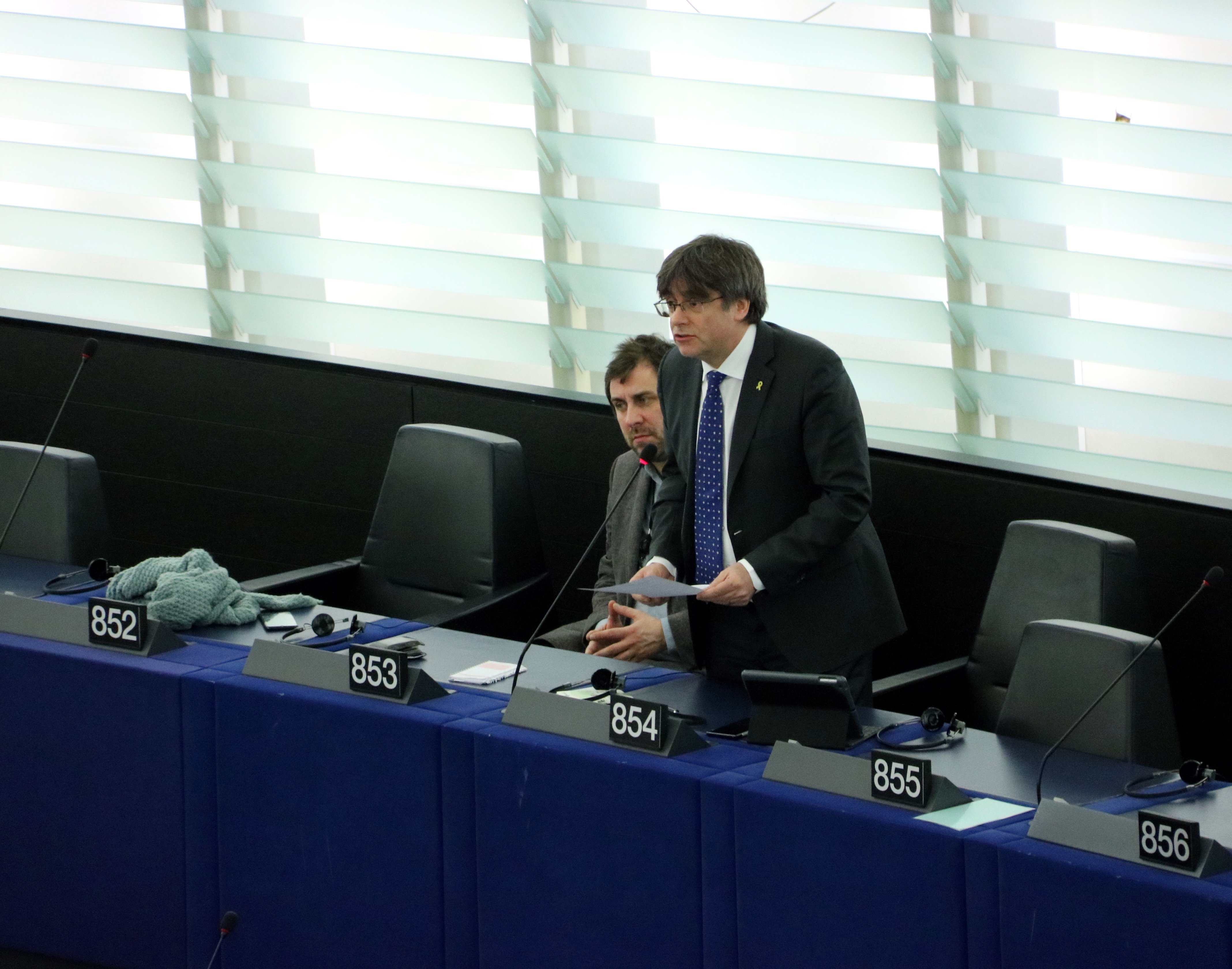 VIDEO | Puigdemont tells EU Parliament a negotiated solution on Catalonia must be found