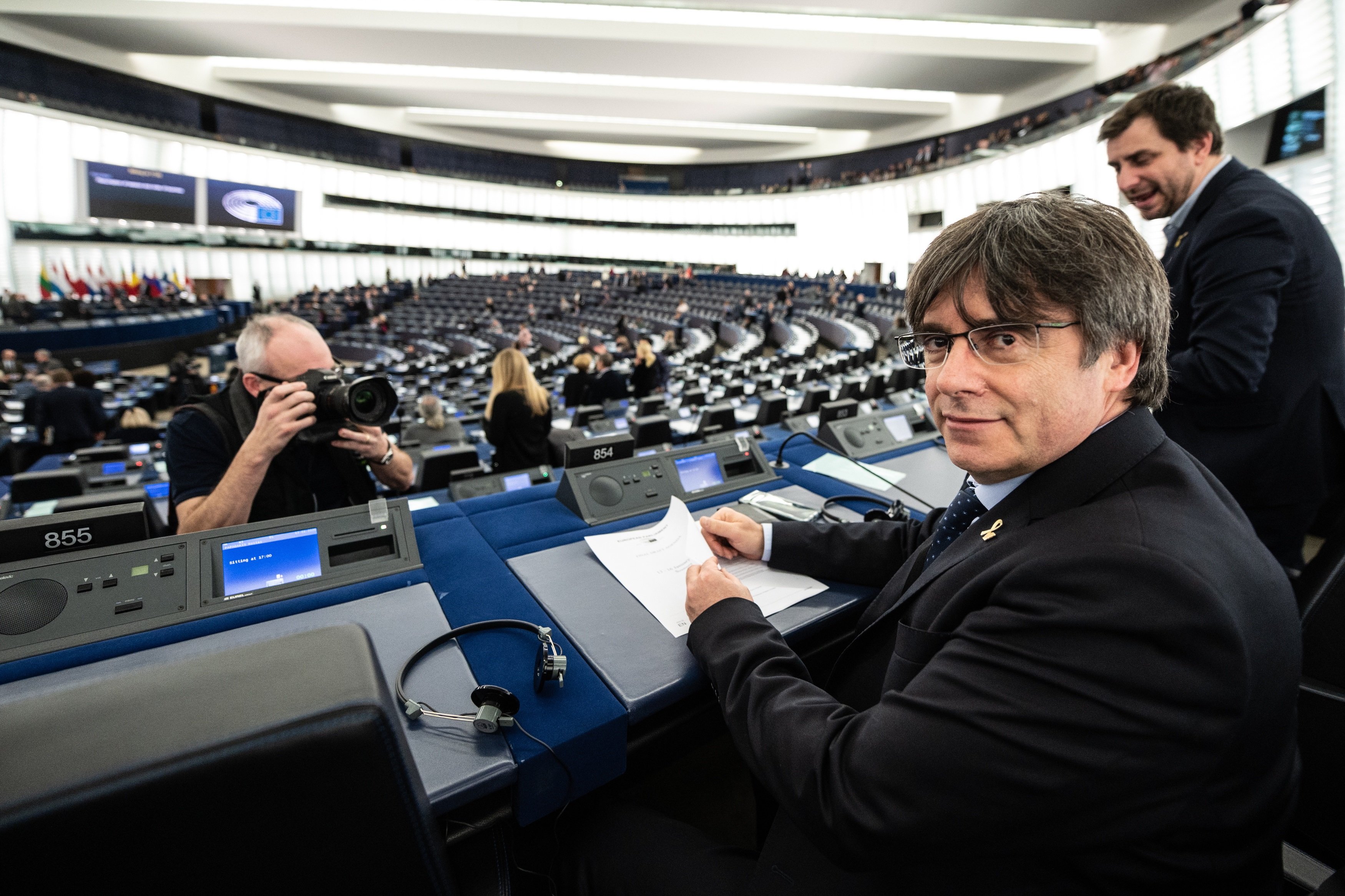 Puigdemont on Spanish request he lose MEP immunity: "We know what we have to do"
