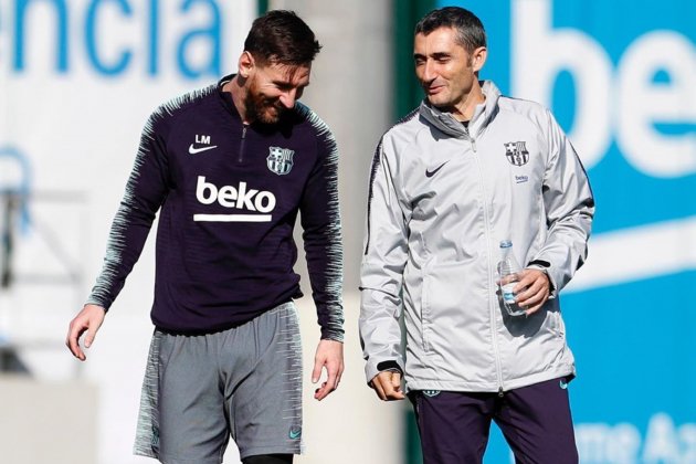 ernesto valverde leo messi @messi