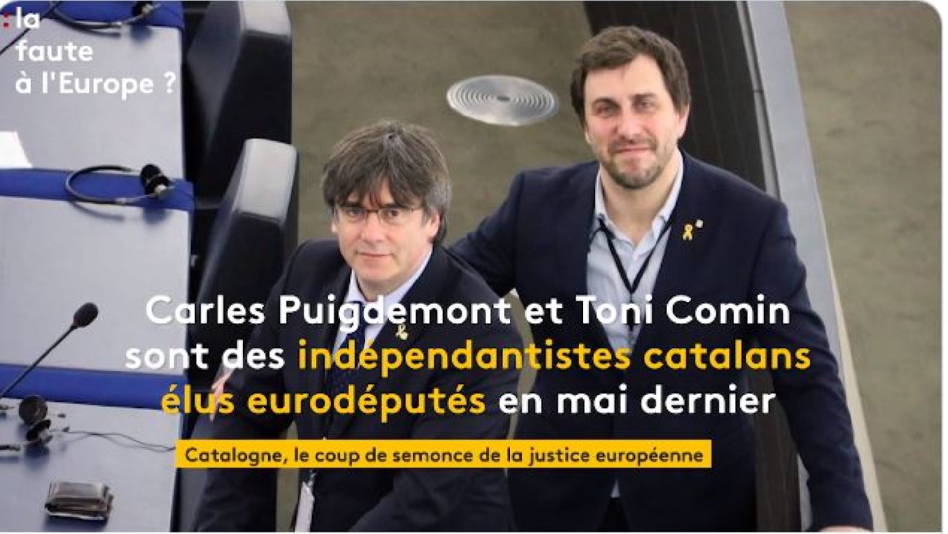 France Info segella així l'entrada de Catalunya al debat europeu