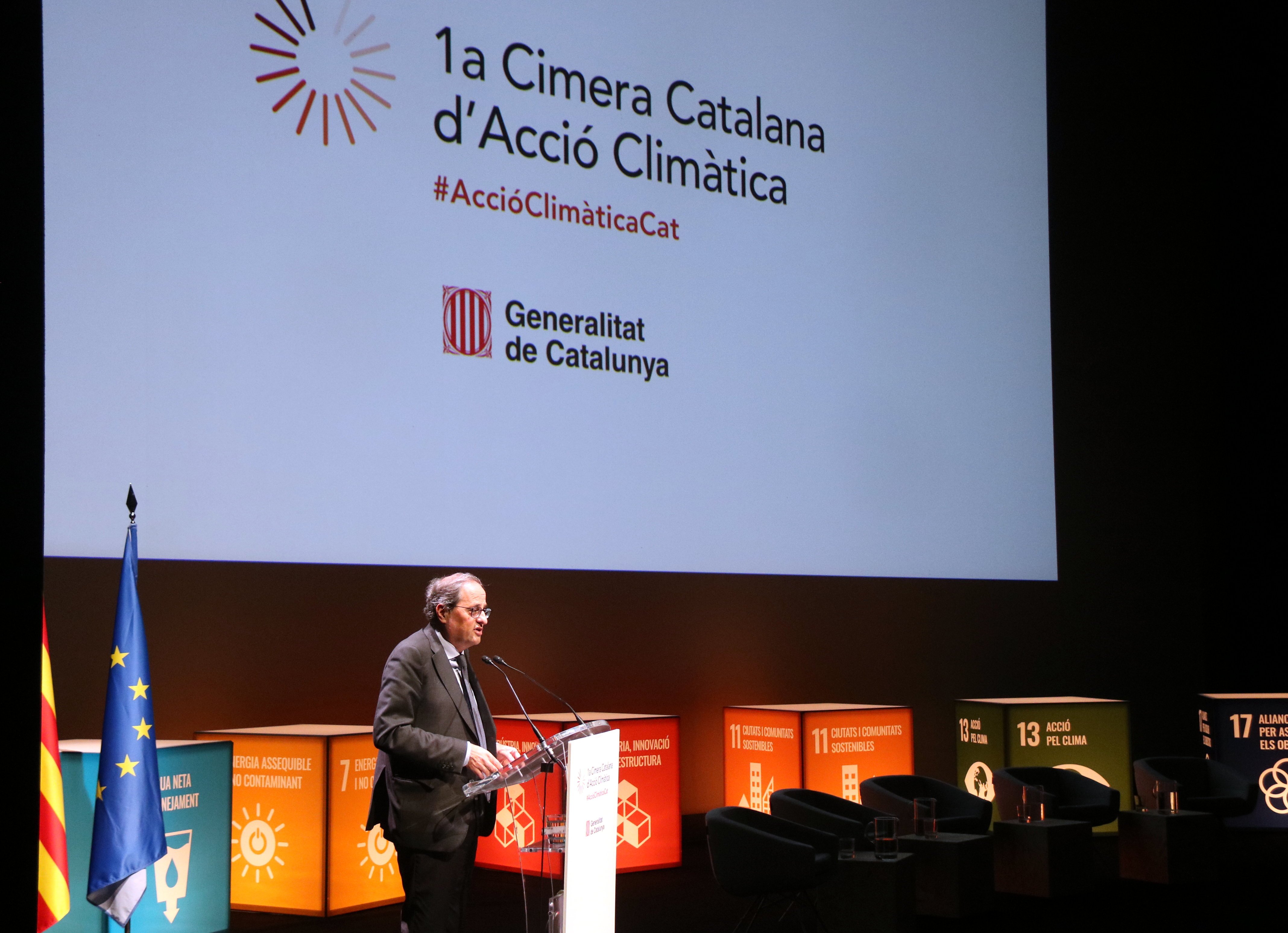 Torra pide "sacrificios" y se refleja en Europa para combatir el cambio climático