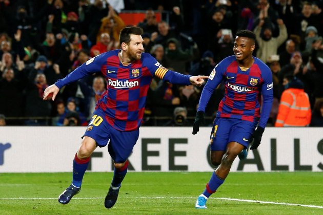 Messi Ansu Fati Barca Granada EFE