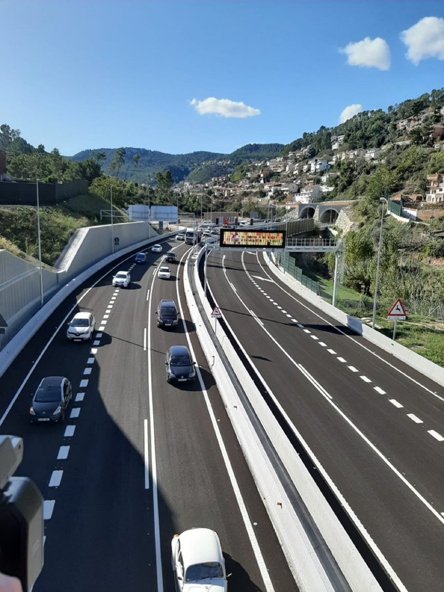 El Gloria destapa la chapuza del túnel de Vallirana estrenado hace dos meses