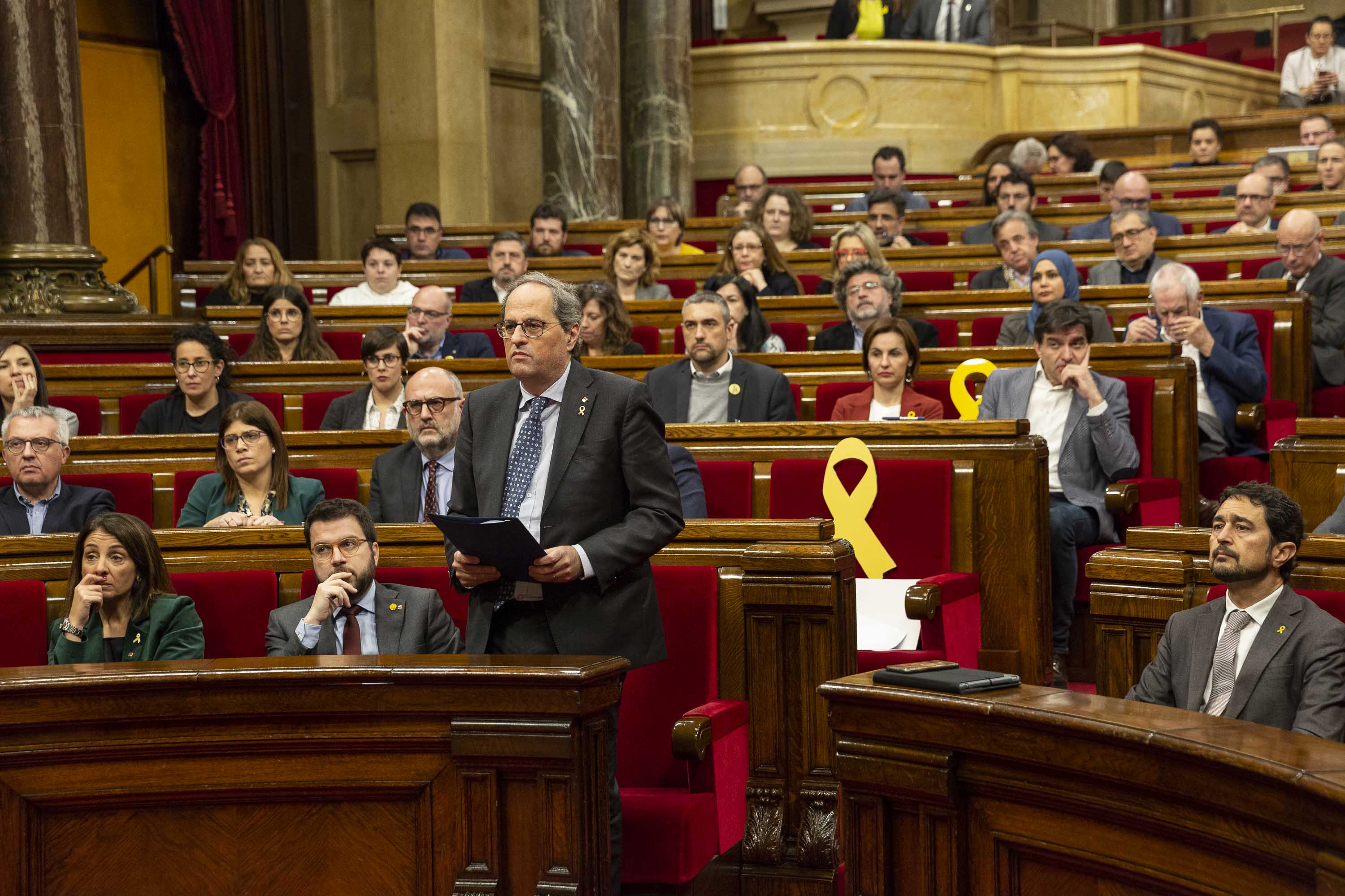 Torra, denied his seat, demands it back: "If not, the institutions will be at risk"