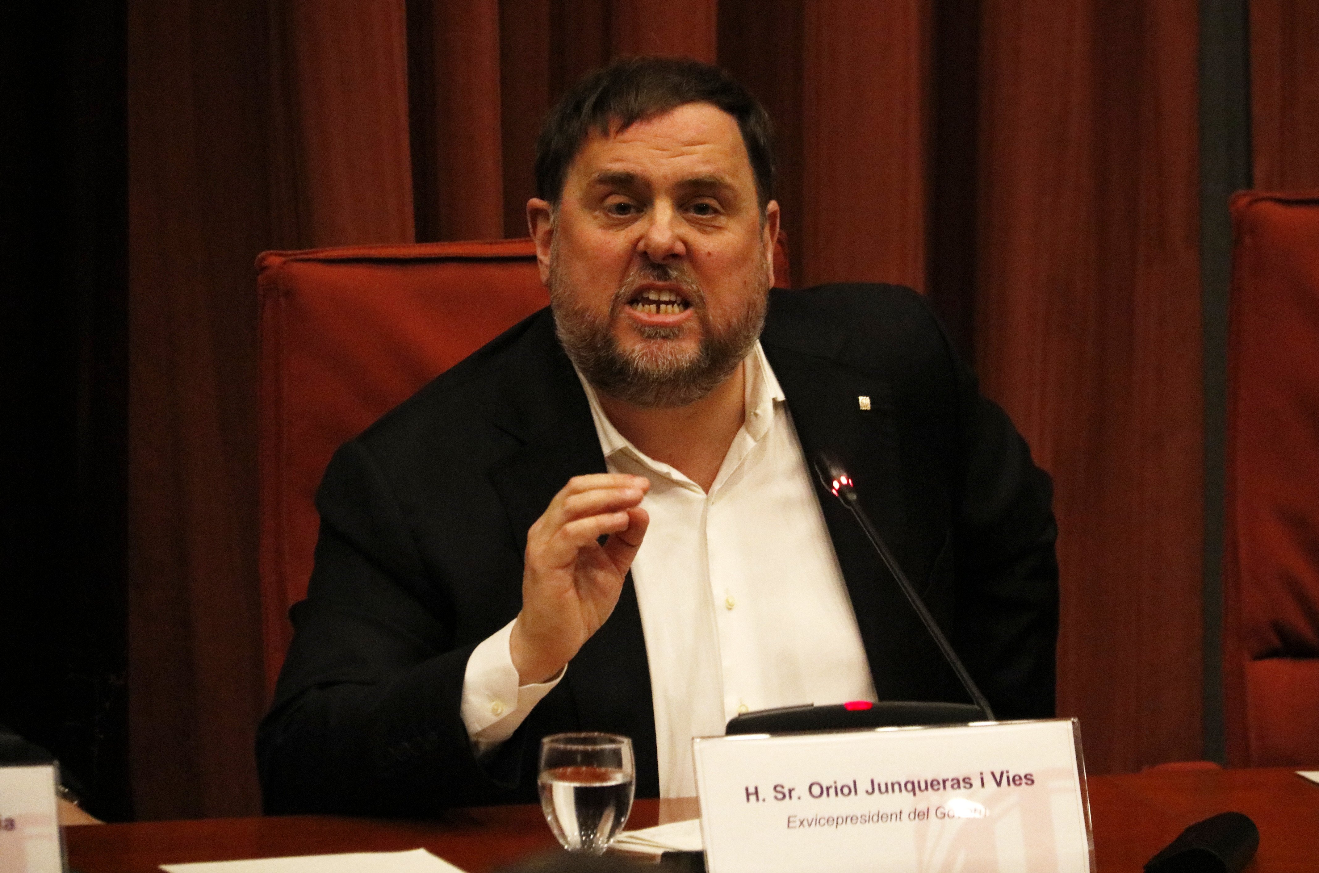 El TC rechaza otro recurso de Junqueras sin unanimidad