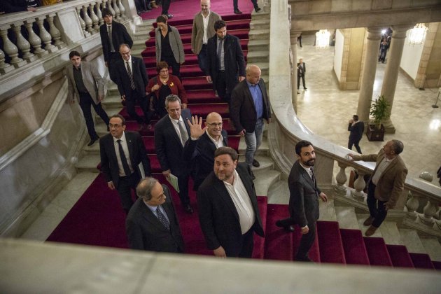 Torra Torrent Presos Politics Junqueras Bassa Turull Rull Romeva Forn Comissio155 Parlamento - Sergi Alcazar