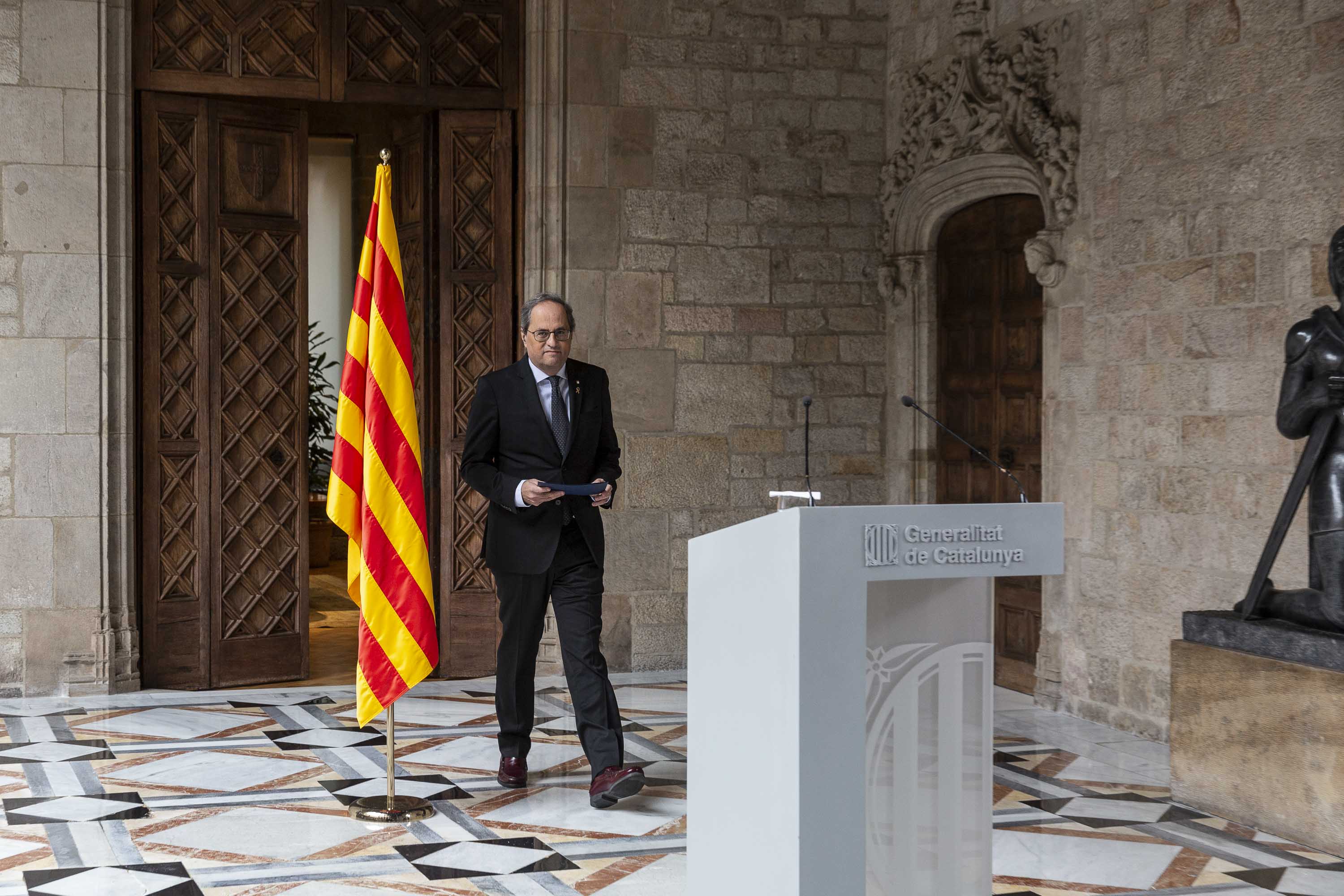 Torra says he'll call an early Catalan election once the budget is passed