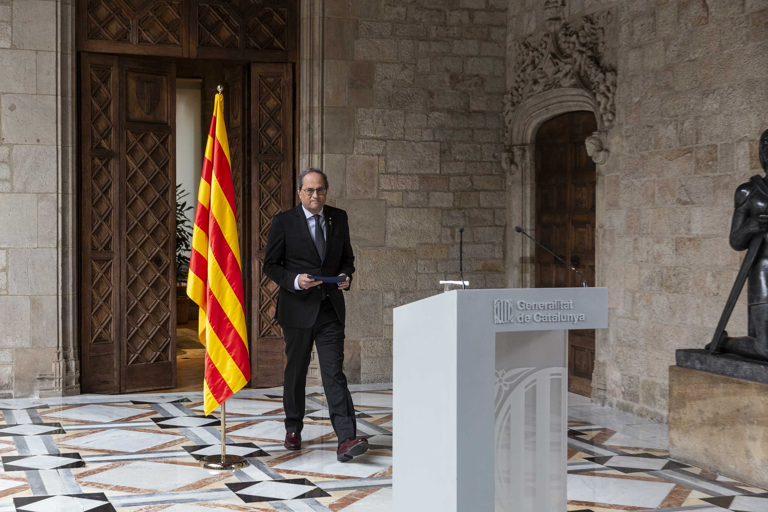 Torra anuncia que después de los presupuestos fijará la fecha de las elecciones