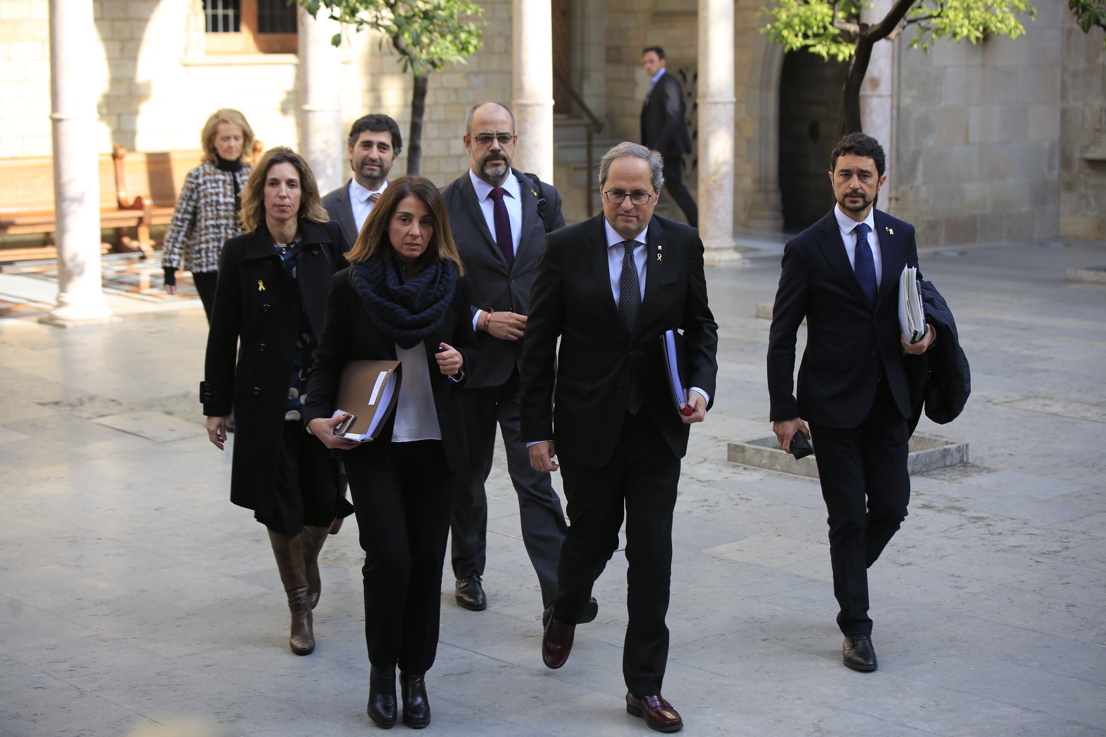gobierno reunio Quim Torra Meritxell Budó udo jxcat - Sergi Alcàzar gobierno reunio Quim Torra Meritxell Budó udo jxcat - Sergi Alcàzar