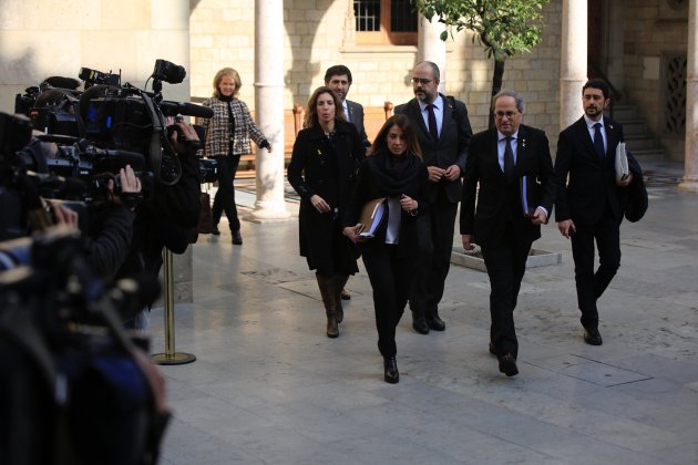 reunio gobierno Quim Torra Meritxell Budó JxCat - Sergi Alcàzar reunio gobierno Quim Torra Meritxell Budó JxCat - Sergi Alcàzar