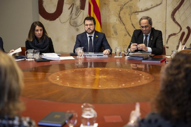 Consell executiu reunio govern Torra Aragonès - Sergi Alcazar Consell executiu reunio govern Torra Aragonès - Sergi Alcazar
