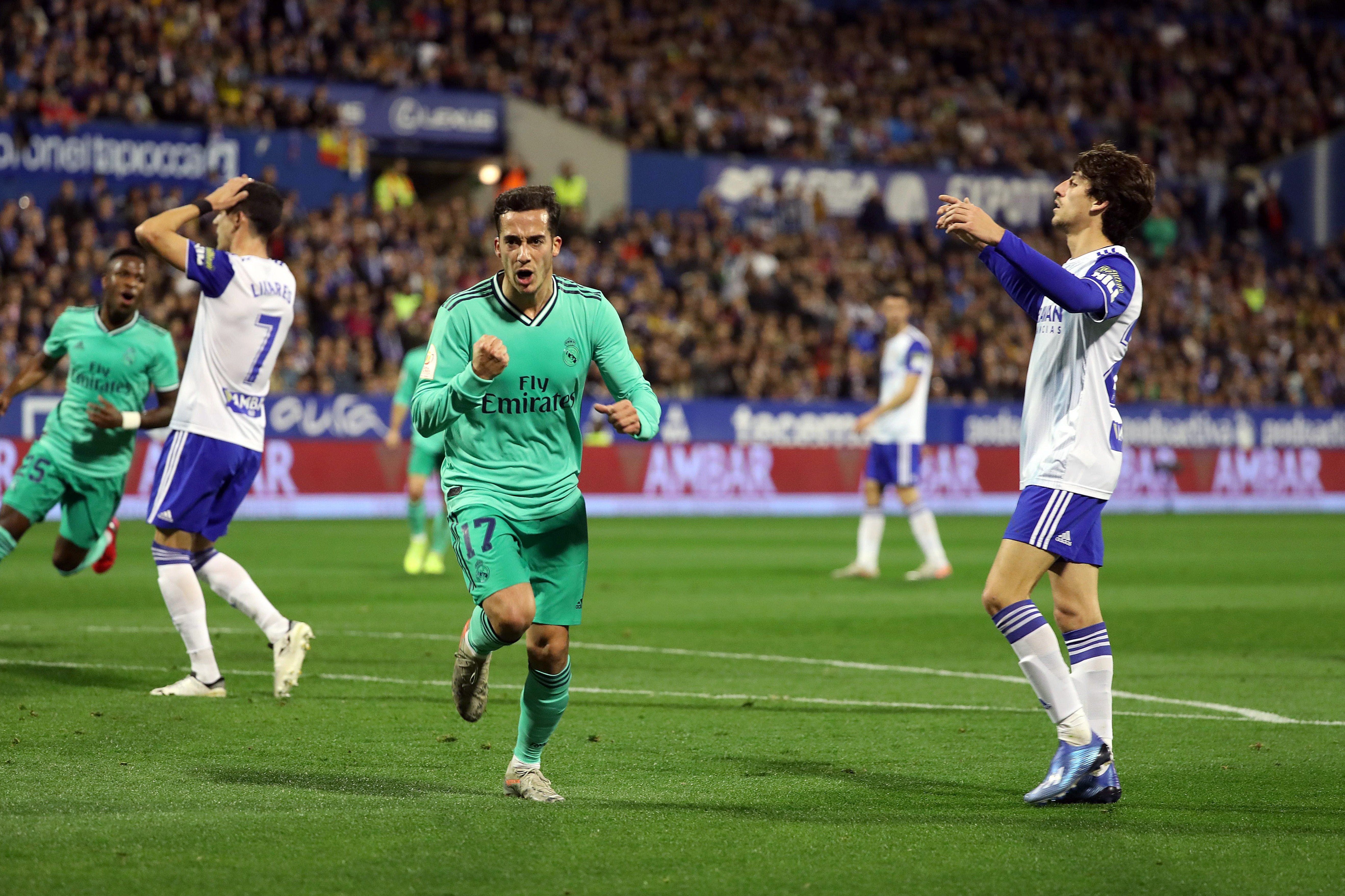 El Madrid hace los deberes en Zaragoza y alcanza los cuartos de Copa (0-4)