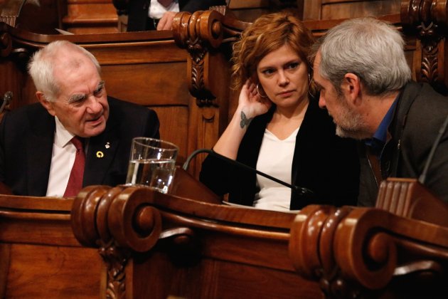 Ernest Maragall, Elisenda Alamany i Jordi Coronas ACN