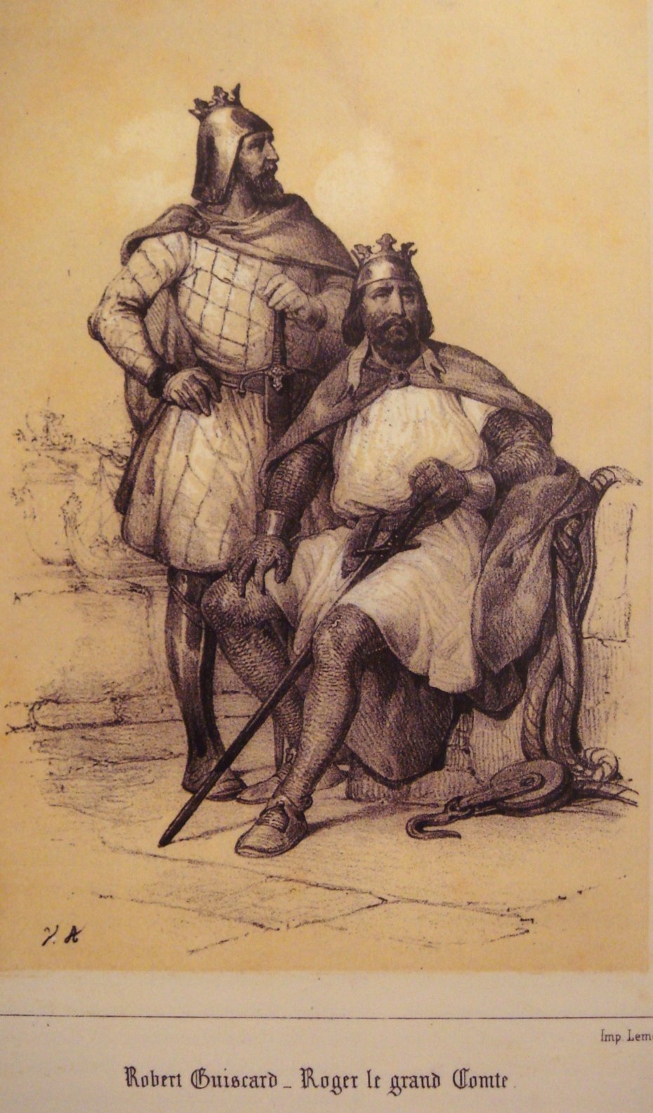 Robert Guiscard And Roger sicilia normandos wikimedia