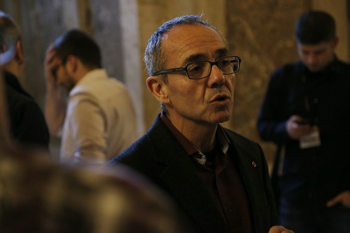 Coscubiela, aquest matí al Parlament/Carles Badia