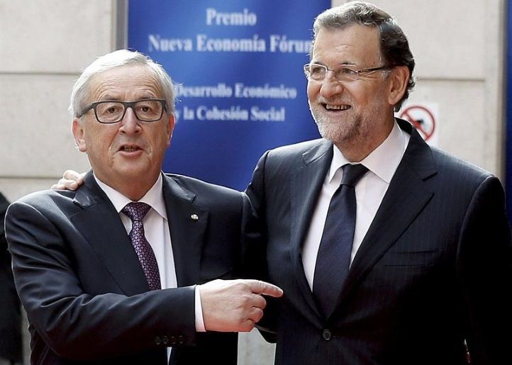 El president de la CE, Jean Claude Juncker, i Mariano Rajoy / Efe