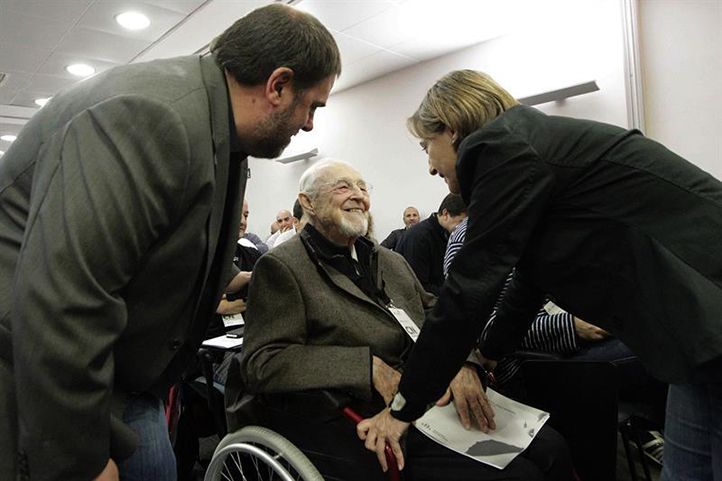 Carme Forcadell ha asistido al consell nacional ./ EFE