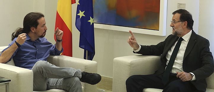 Pablo Iglesias y Mariano Rajoy se han reunido en la Moncloa / EFE