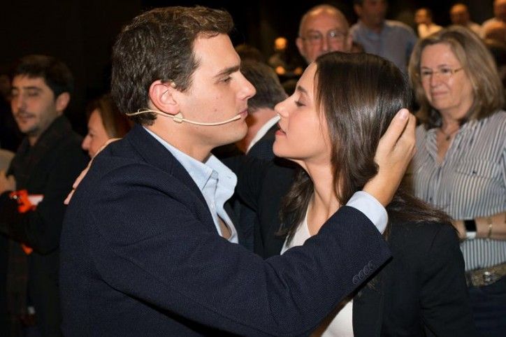 Albert Rivera i Inés Arrimadas en un acte de C's aquest dissabte / EFE