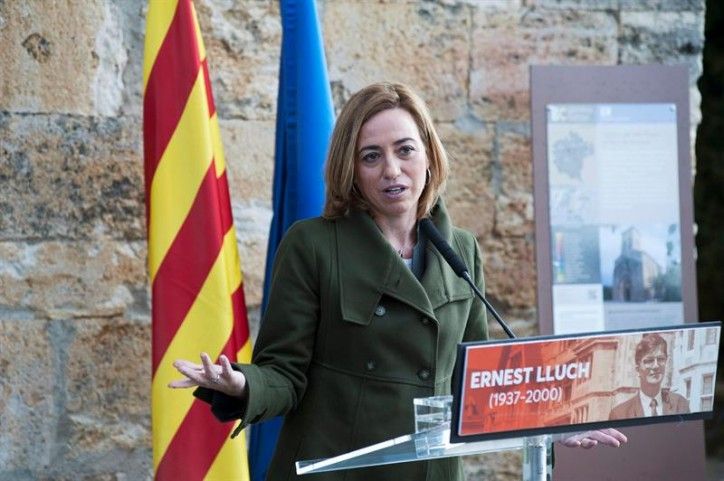 Chacón, candidata del PSC, en l'acte en memòria d'Ernest Lluch / EFE