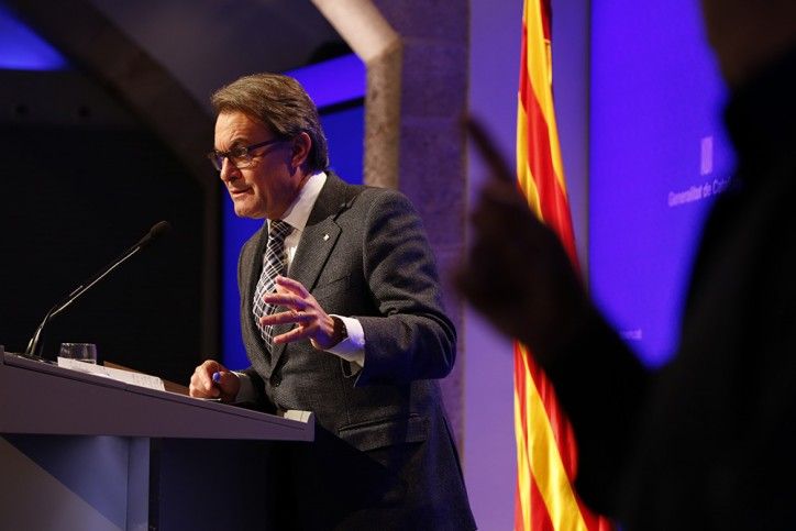 Barcelona / Generalitat de Catalunya / 24-11-15 / Artur Mas compadeixent a una roda de premsa a Barcelona. / Foto: Sergi Alcazar Badia