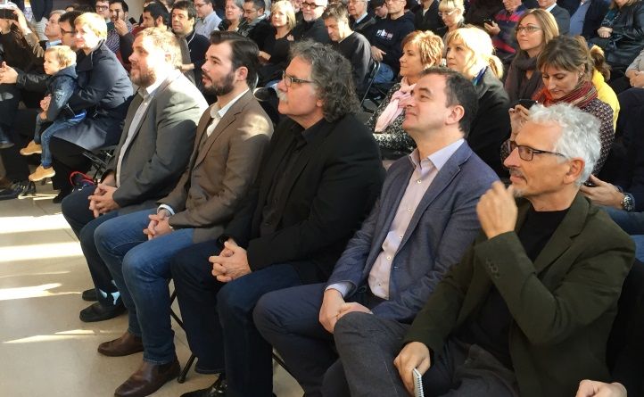 La fila zero de l'acte nde presentació dels candidats d'ERC / Q.S