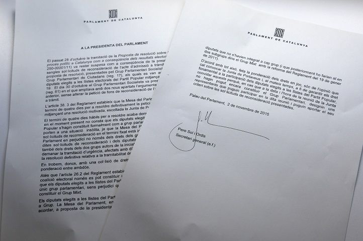 L'informe jurídic al que ha tingut accés El Nacional