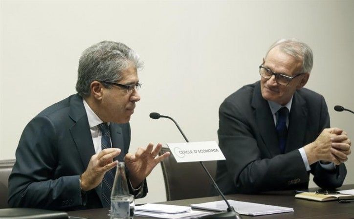 Francesc Homs amb Antón Costas, president del Cercle d'Economia / EFE
