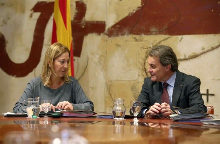 Munté i Mas en la reunió del Consell Executiu / EFE