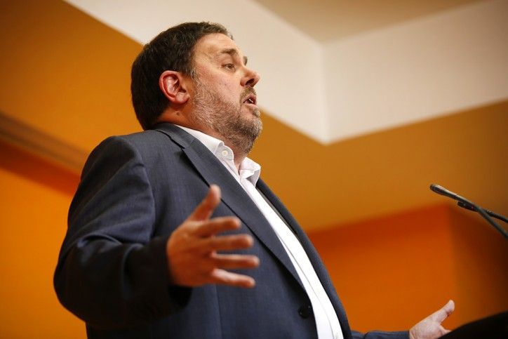 Junqueras després de la reunió de l'executiva d'ERC dilluns / S.ALCÀZAR