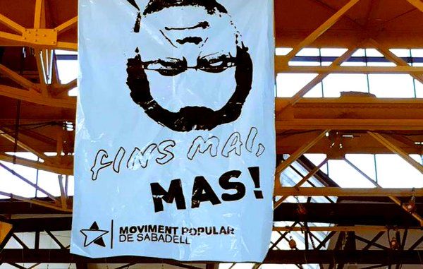 Un cartell d'una organització cupaire a Sabadell