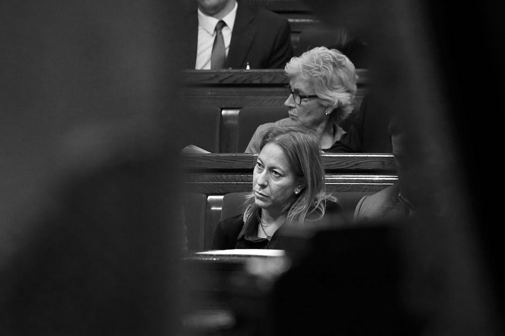 La consellera durant un ple del Parlament / Sergi Alcàzar
