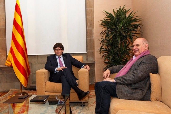 El president Puigdemont se ha reunido con Rabell en la Generalitat 