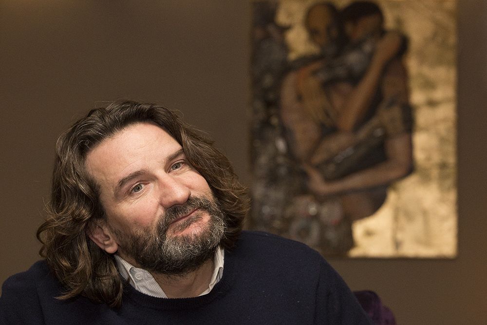 Barcelona / 25-02-15 / El escritor francés Fréderic Beigbeder fotografiat duant una entrevista al Hotel Gallery / Fotos: Sergi Alcàzar